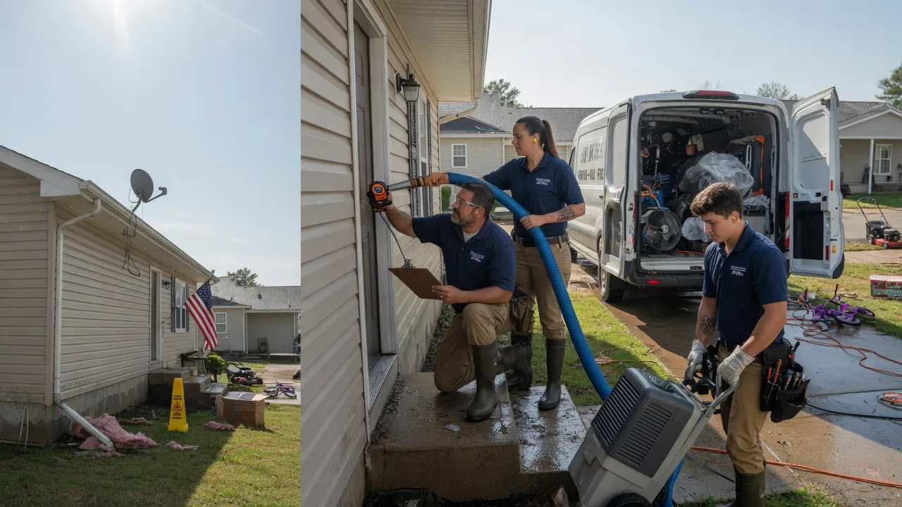 Ceiling Water Damage Restoration in Ludell, KS near me